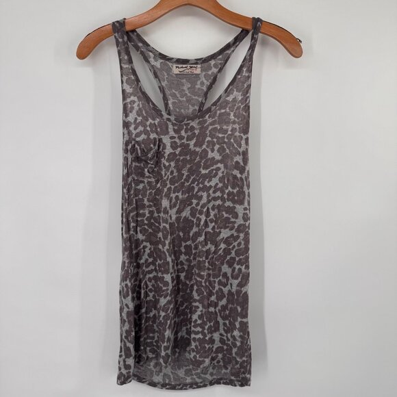 Michael Stars Womens Leopard  2 pc shirt jacket knit  Long Sleeve Top one size - Picture 10 of 14